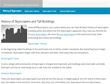 Tablet Screenshot of historyofskyscrapers.com